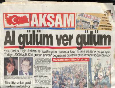 Akşam Gazetesi 12 Eylül 1996 - Avşar İşbaşı Yaptı - Nükleer Denemeler Yasaklandı GZ123121 - 1