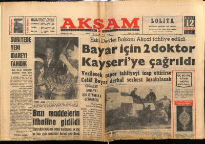 Akşam Gazetesi 12 Mart 1963 - Prens Sabahattinin Kızı Fethiyeye 428 Liralık Miras Kaldı GZ71969 - 1
