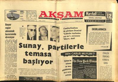 Akşam Gazetesi 12 Mayıs 1966 - Real Madrid Şampiyon GZ60609 - 2