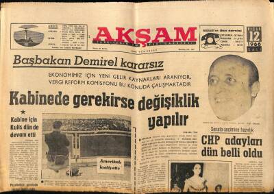 Akşam Gazetesi 12 Nisan 1966 - Zeki Müren Ve Türk Lokumu Necla Ateş GZ92211 - 1