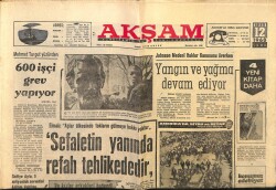 Akşam Gazetesi 12 Nisan 1968 - Mehmet Turgut Yüzünden 600 İşçi Grev Yapıyor GZ66244 - 2