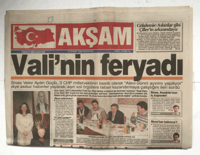 Akşam Gazetesi 12 Şubat 1996 - Gökdemir Aslanlar Gibi Çillerin Arkasındayız GZ5759 - 2