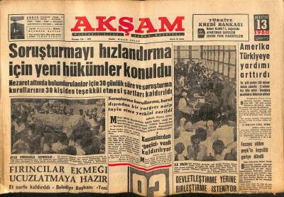 Akşam Gazetesi 13 Ağustos 1960 - Adana Petrolü Yılda Bir Milyon Dolar Getirecek GZ82430 - 1