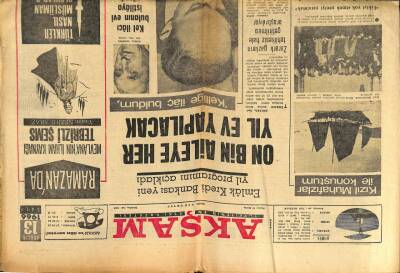 Akşam Gazetesi 13 Aralık 1966 - Kel İlacı Bulan Kemal Tanyerinin Evi Kellerin İstilasına Uğradı GZ97611 - 1