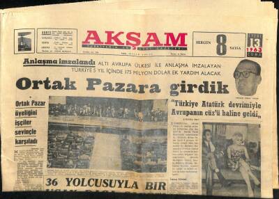 Akşam Gazetesi 13 Eylül 1963 - Türkiyede Çocuk Felci Hastanesi Kuruluyor GZ115545 - 1