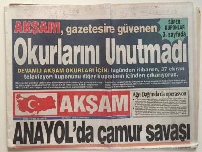 Akşam Gazetesi 13 Haziran 1996 - Camilerde Tehlikeli Oyun GZ6568 - 2