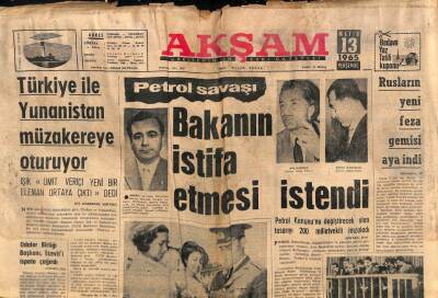 Akşam Gazetesi 13 Mayıs 1965 - Türkiye İle Yunanistan Müzakereye Oturuyor - Rusların Feza Gemisi Aya İndi GZ92452 - 1