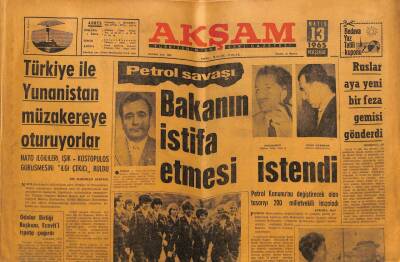 Akşam Gazetesi 13 Mayıs 1965 - Türkiye İle Yunanistan Müzakereye Oturuyor - Rusların Feza Gemisi Aya İndi GZ92981 - 1