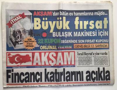 Akşam Gazetesi 13 Mayıs 1996 -Dyp Genel Başkanı Çiller Oldukça Zor Günler Geçiriyor GZ6491 - 2