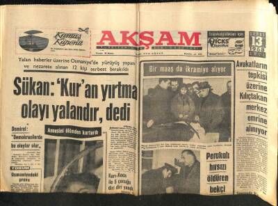 Akşam Gazetesi 13 Şubat 1968 - Vehbi Koç Gençlere Sık Sık İş Değiştirmeyin dedi GZ82375 - 1