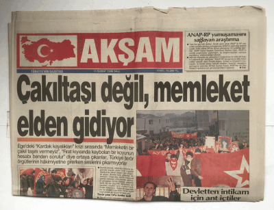 Akşam Gazetesi 13 Şubat 1996 - Demirel Heveslendi GZ5758 - 1