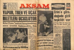 Akşam Gazetesi 14 Eylül 1962 - Gümüşpala Tenkid Etti GZ60528 - 1