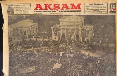Akşam Gazetesi 14 Haziran 1960 - Sabıkların Kapattıkları İstanbul Üniversitesi Açıldı GZ125306 - 1