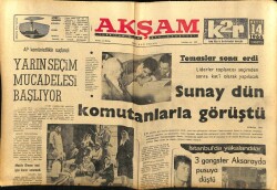 Akşam Gazetesi 14 Mayıs 1966 - Yazar Ş. Alkılıç 6 Yıl Hapse Mahkum Olup Tevkif Edildi GZ60610 - 2