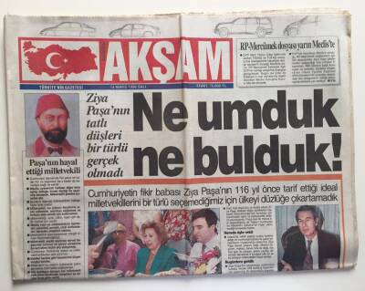Akşam Gazetesi 14 Mayıs 1996 -Apoyu Ortakları Öldürmek İstiyor GZ6492 - 1