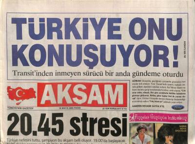 Akşam Gazetesi 14 Mayıs 2006 - Kral Tanju & Şeytan Rıdvan Dilmen Son 90 Dakikayı Beklemedi GZ84766 - 1