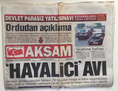 Akşam Gazetesi 15 Ağustos 2000 - İşçizlik Fonu Borsada Değerlenecek GZ6521 - 1