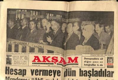 Akşam Gazetesi 15 Ekim 1960 - Menderes Akli Melekem İnkıtaa Uğradı dedi GZ92505 - 1