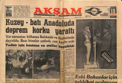 Akşam Gazetesi 15 Eylül 1962 - Dawn Adams Hakkında Tevkif Kararı Çıktı GZ87756 - 1