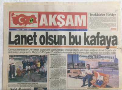 Akşam Gazetesi 15 Eylül 1995 - Lanet Olsun Bu Kafaya - GZ19554 - 1