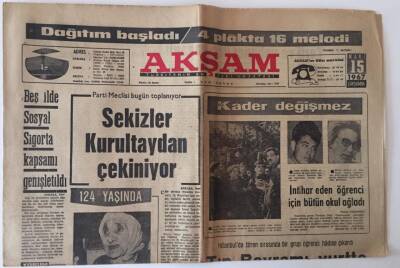 Akşam Gazetesi 15 Mart 1967 - Tıp Bayramı Yurtta Törenlerle Kutlandı GZ11951 - 2