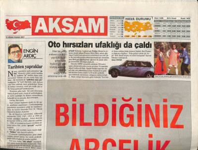 Akşam Gazetesi 15 Nisan 2007 - Samsun Ceyhan Hattı Ve Nabucco Hala Masada GZ95034 - 1