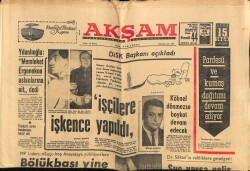 Akşam Gazetesi 15 Ocak 1969 - Bölükbaşı Yine İktidarı Suçladı GZ60520 - 2