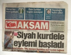 Akşam Gazetesi 15 Ocak 2000 - Sezen Aksu İsrailde Fethetti GZ5979 - 2