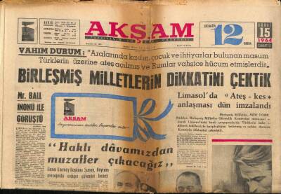 Akşam Gazetesi 15 Şubat 1964 - Zeki Mürenin Yıldızı Bu Yaz Sönecek GZ92225 - 1