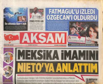 Akşam Gazetesi 15 Şubat 2015 - Kanadada Sevgililer Günü Katliamı Son Anda Önlendi GZ106032 - 1