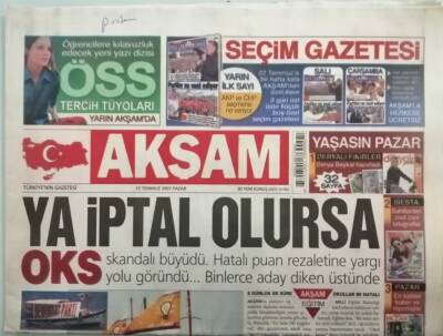 Akşam Gazetesi 15 Temmuz 2007 Gamze Özçelikin Avukatını Vurmak İsteyen Çete -GZ44654 - 1