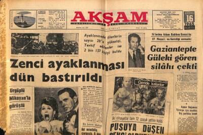 Akşam Gazetesi 16 Ağustos 1965 - Roger Vadim Jane Fonda İle Evlendi GZ60425 - 2