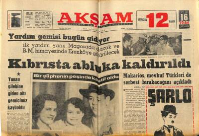 Akşam Gazetesi 16 Eylül 1964 - Kral Konstantin Tartaklanıyordu GZ74997 - 1