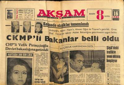 Akşam Gazetesi 16 Haziran 1963 - Good-Year Lastik Fabrikası Açıldı GZ87748 - 1