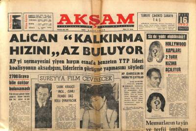 Akşam Gazetesi 16 Mart 1963 - Fatin Rüştü Zorlunun Mücevherleri Kasadan Çıktı GZ71971 - 1