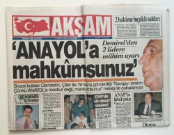 Akşam Gazetesi 16 Mayıs 1996 - Demirelden 2 Lidere Mühim Uyarılar GZ6587 - 1