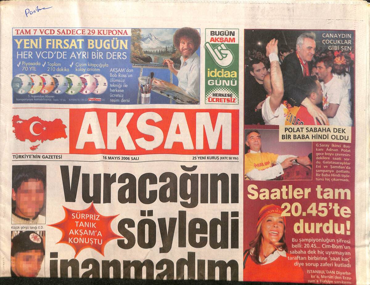 Akşam Gazetesi 16 Mayıs 2006 - Koç Ailesine Üçüncü Torun - Beymen'e De Yabancı Ortak GZ3805 - 1