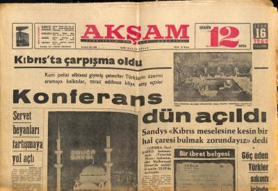 Akşam Gazetesi 16 Ocak 1964 - Sendikacı Brown Türkiyeye Geliyor GZ87696 - 1