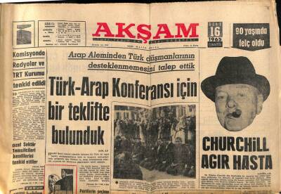 Akşam Gazetesi 16 Ocak 1965 - Müzikli Filmler Yıldızı Jeanette MacDonald Dün Öldü GZ87765 - 1