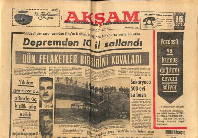 Akşam Gazetesi 16 Ocak 1969 - Dev Uçak Gemisinde Yangın Çıktı 25 Kişi Öldü GZ60502 - 1