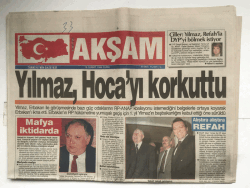 Akşam Gazetesi 16 Şubat 1996 - Vahşete Perde GZ5756 - 1