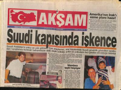 Akşam Gazetesi 17 Ağustos 1995 - Amerikanın Irakı Ezme Planı Hazır ! GZ82629 - 1