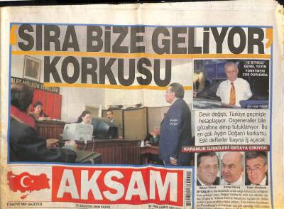 Akşam Gazetesi 17 Ağustos 2008 - ABD Yardım Gemileri Montröye Takıldı GZ113266 - 1