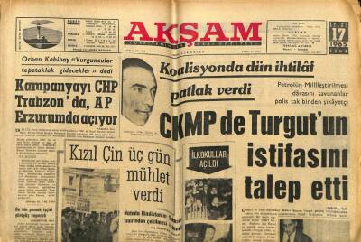 Akşam Gazetesi 17 Eylül 1965 - Şöhretler Gemisi Zeki Müren Reklamı GZ92928 - 1