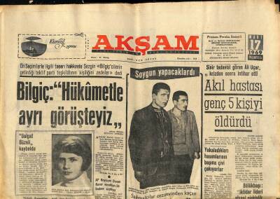 Akşam Gazetesi 17 Mart 1969 - Dr. Selçuk Kanatlı Dün Sabah Londrada Vefat Etti GZ92399 - 1