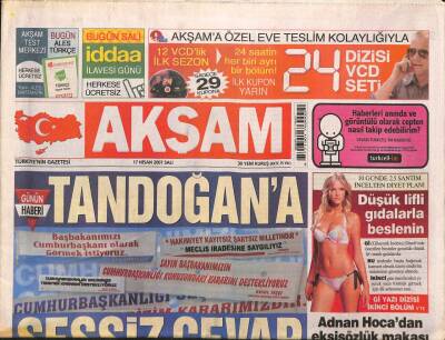 Akşam Gazetesi 17 Nisan 2007 - Çorum-Sivas Olayları Alevi Önyargısından - GZ91988 - 1