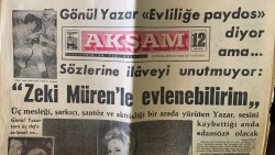 Akşam Gazetesi 17 Ocak 1964 - Gönül Yazar Zeki Mürenle Evlenebilirim GZ87697 - 2