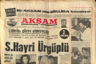 Akşam Gazetesi 17 Şubat 1965 - Celalettin Paşanın Torunu Dolandırıldı GZ87838 - 1