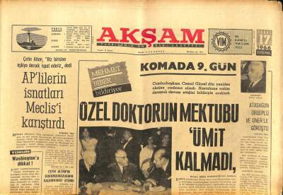 Akşam Gazetesi - 17 Şubat 1966 - Cemal Gürsel Komada 9. Gün GZ99689 - 1