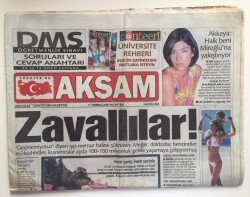 Akşam Gazetesi 17 Temmuz 2000 - Çiftçiye Sıcak Darbesi GZ6522 - 1